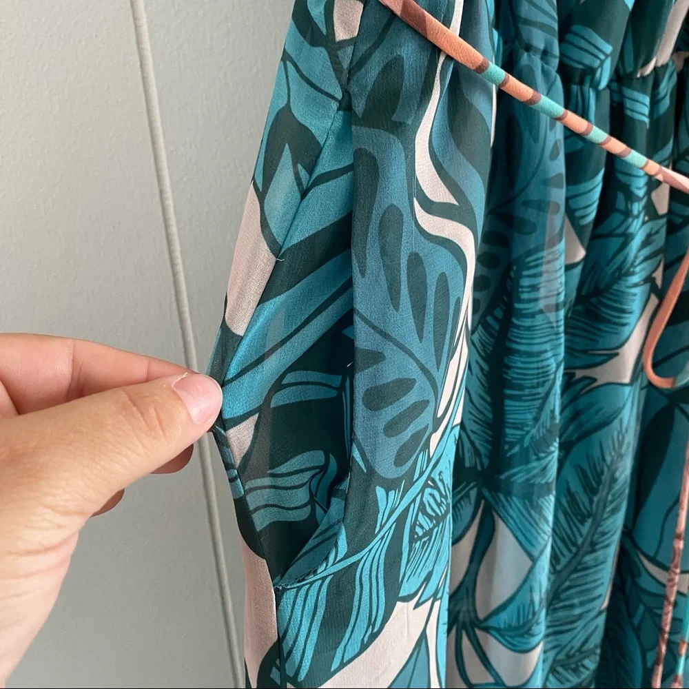 Anthro Farm Rio Ruffled Botanical Maxi Dress - Picture 5 of 7